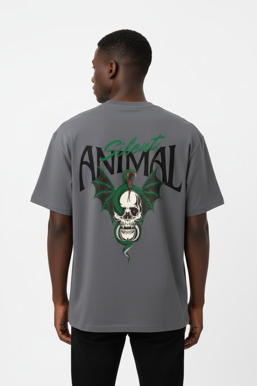 PLUTOSWORLD Silent Animal Cotton Tee-Shirt