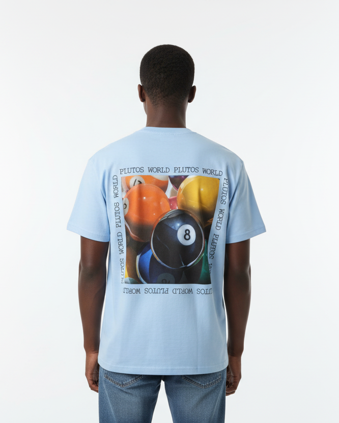PLUTOSWORLD 8Ball Cotton Tee-Shirt