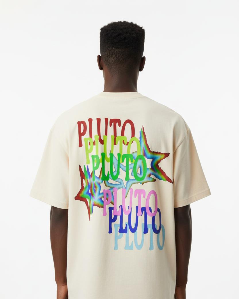 Pluto Rainbow Star Cotton Tee-Shirt