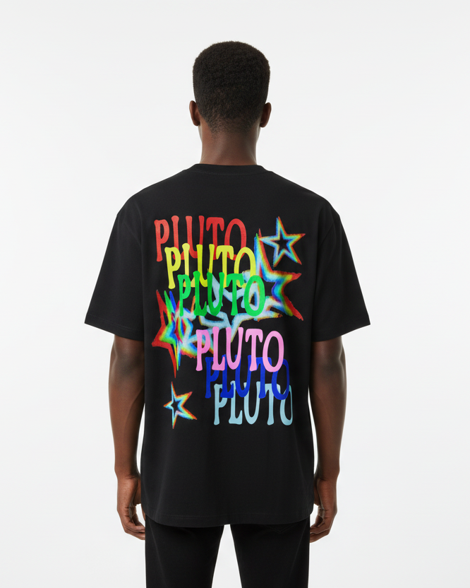 Pluto Rainbow Star Cotton Tee-Shirt