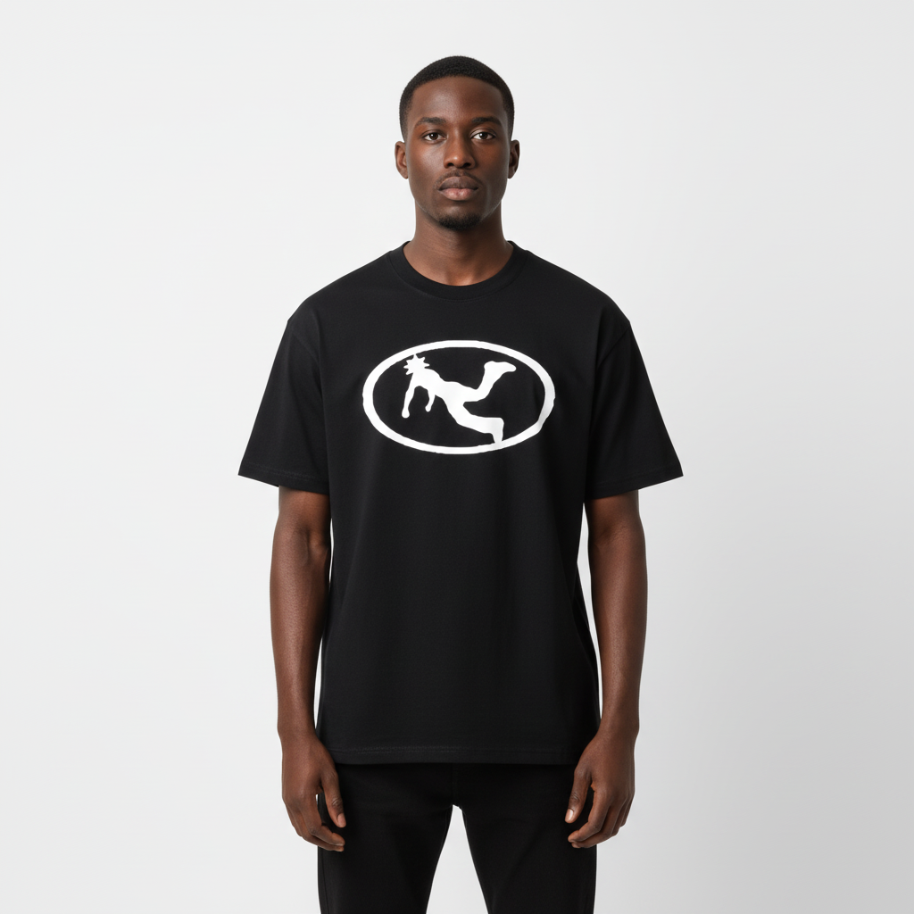 Pluto White Oval Logo Tee-Shirt