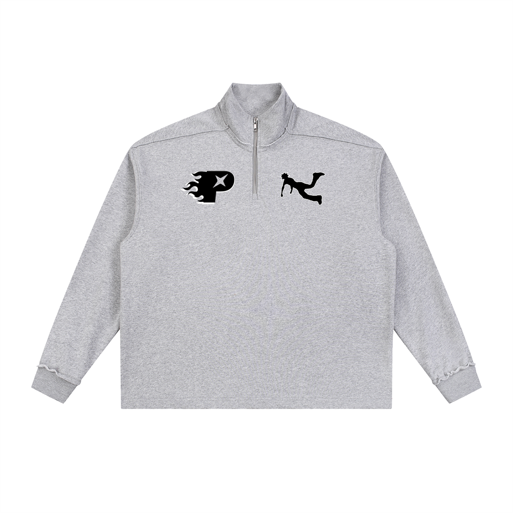 Sweatshirt,Quarter-Zip