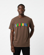 PlutosWorld Rainbow Font Cotton Tee-Shirt
