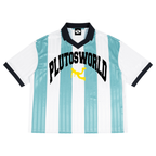 PLUTOSWORLD Striped Collared Soccer Jersey