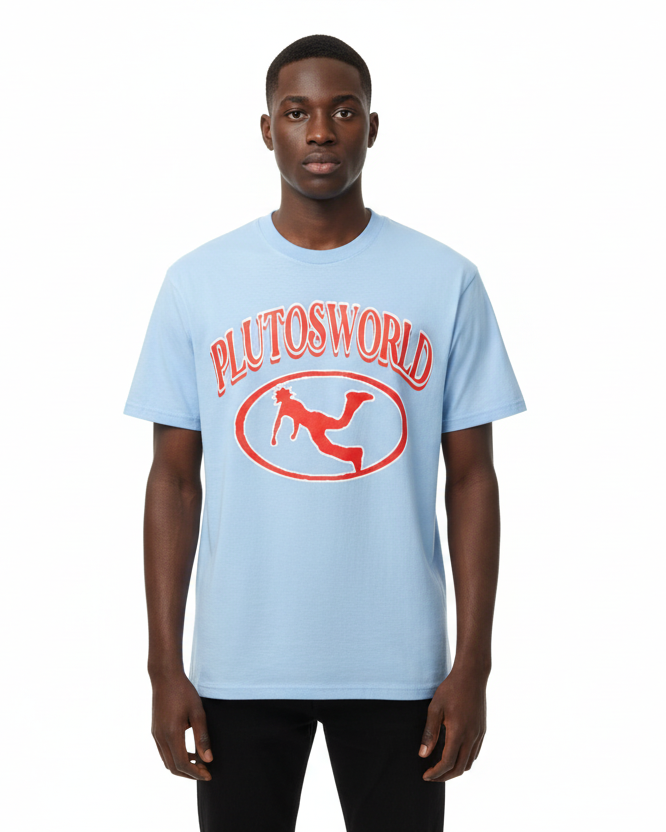 Red Pluto Cotton Tee-Shirt