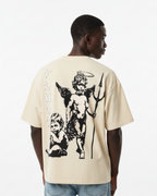 Pluto Angel Trident Loose Cotton Tee-Shirt