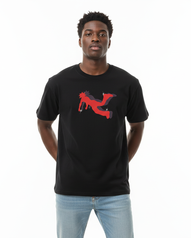 World OF Pluto Purple/Red Cotton Tee-Shirt