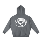 Pluto W Oval Logo Oversize Fleeced Hoodie