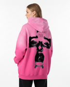 Pluto Cross Face Heavyweight Sunfade Oversized Hoodie
