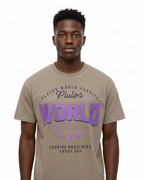 Plutos World Varsity Vintage Cotton Tee-Shirt
