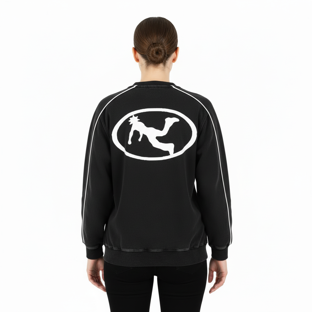 Pluto World White Piping Sweatshirt