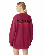 Plutos World Black Snow Washed Oversized Sweatshirt