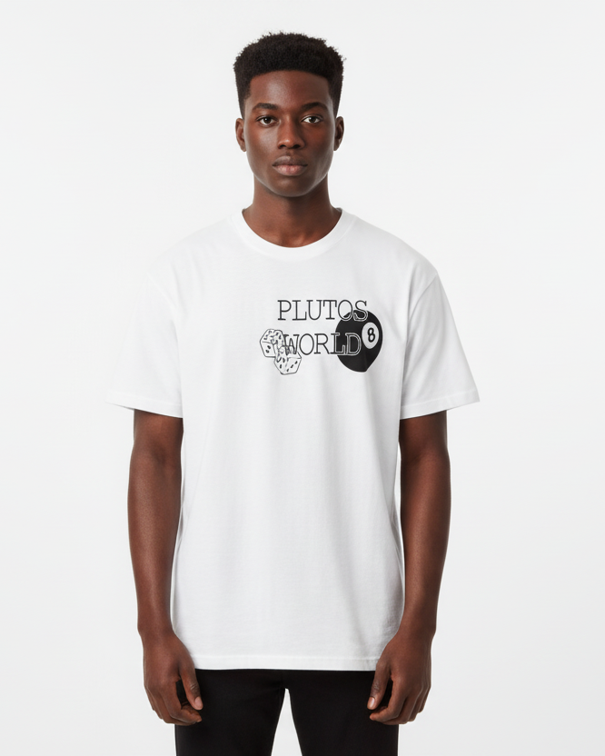 PLUTOSWORLD 8Ball Cotton Tee-Shirt