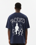 Pluto Outline Cotton Tee-Shirt