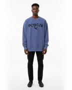 Plutos World Black Snow Washed Oversized Sweatshirt