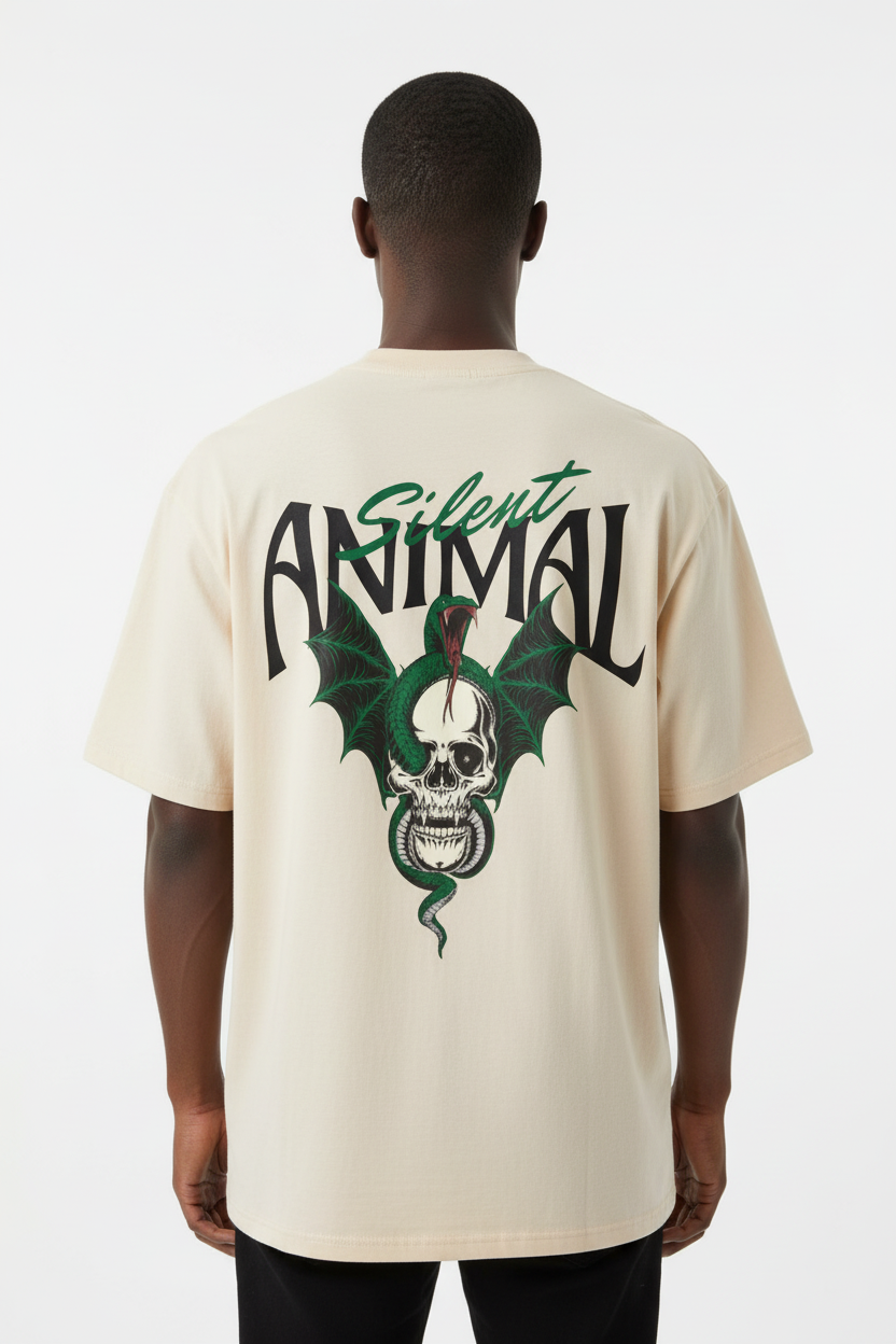 PLUTOSWORLD Silent Animal Cotton Tee-Shirt