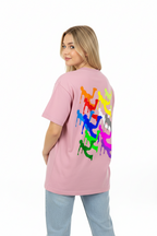 PLUTOSWORLD Color Logo Cotton Tee-Shirt