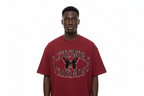 Plutos World Red Butterfly Cotton Tee-Shirt