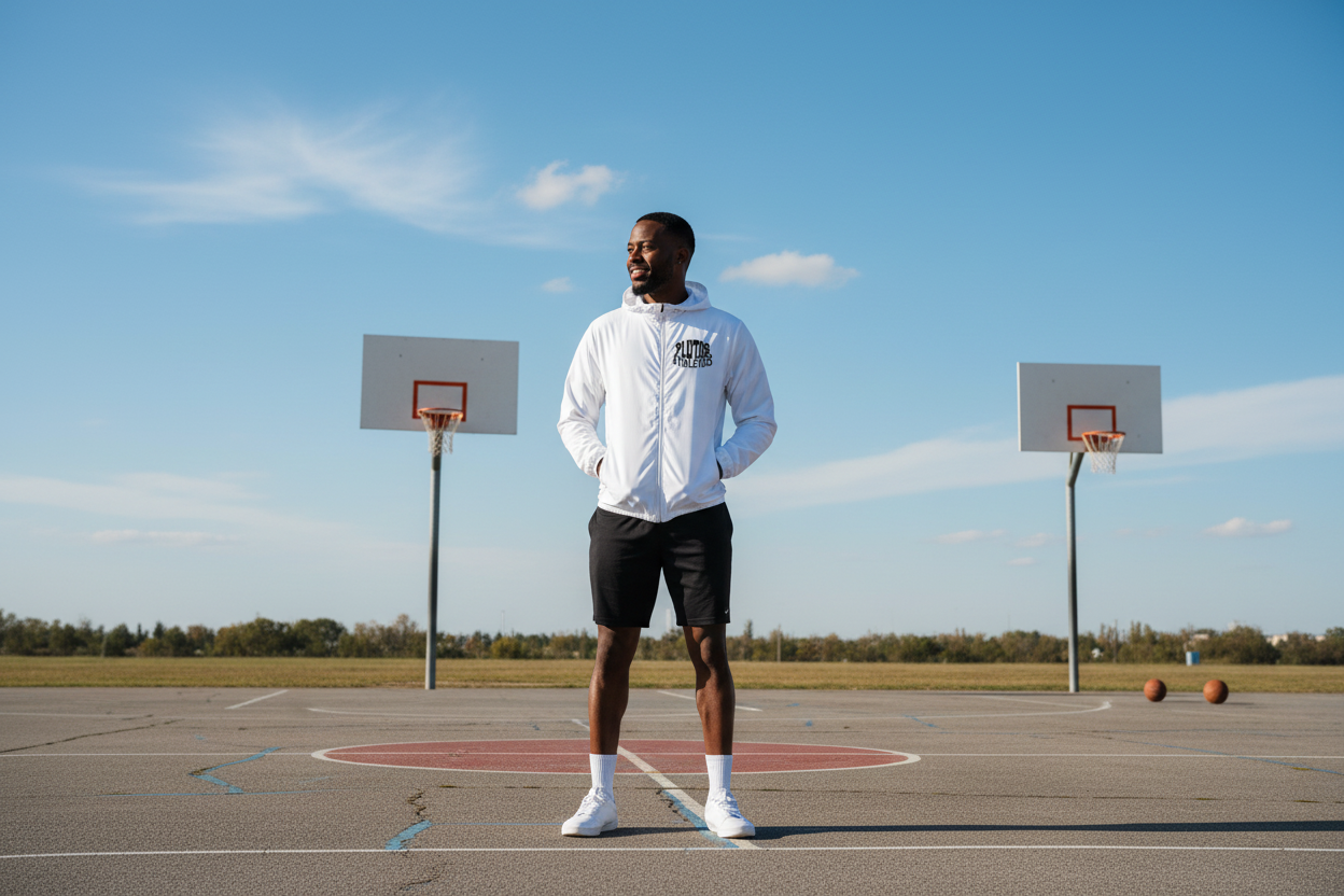 Plutos Athletic Soft Hooded Sports Jacket