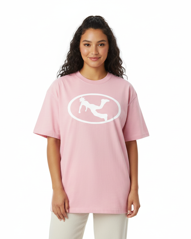 Pluto White Oval Logo Tee-Shirt