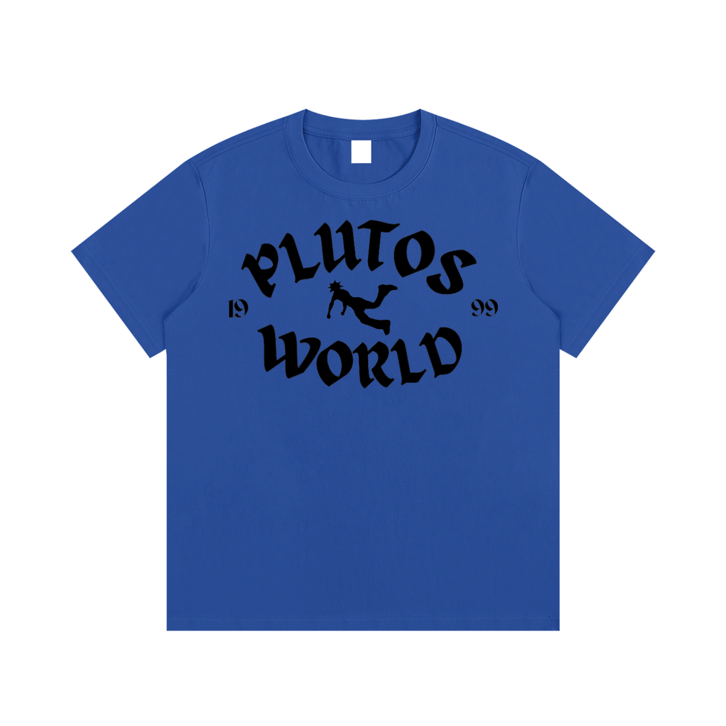 Plutos World Black 1999 Logo Tee-Shirt
