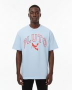 RED Pluto Outline Cotton Boxy Tee-Shirt