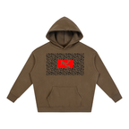 Pluto Leopard Print Fleeced Hoodie