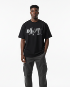 PLUTO Sports Lettering Cotton Tee-Shirt