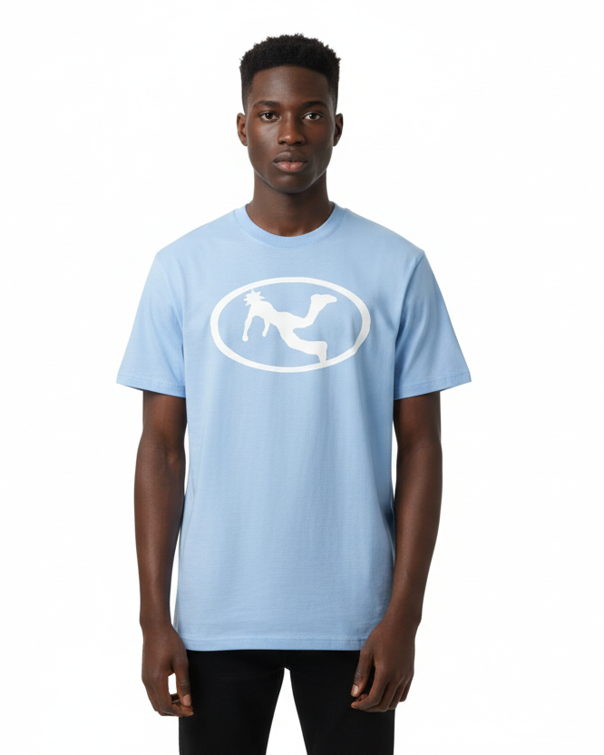 Pluto White Oval Logo Tee-Shirt