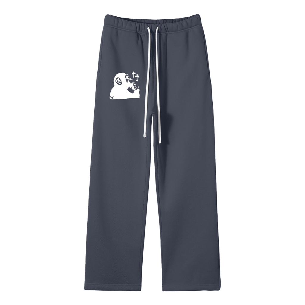 Plutos World Monk Straight Leg Sweat Pants