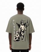 Pluto Angel Trident Loose Cotton Tee-Shirt