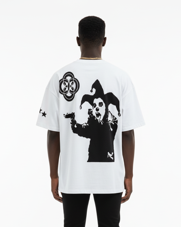 Plutos Joker Streetwear Loose Cotton Tee-Shirt