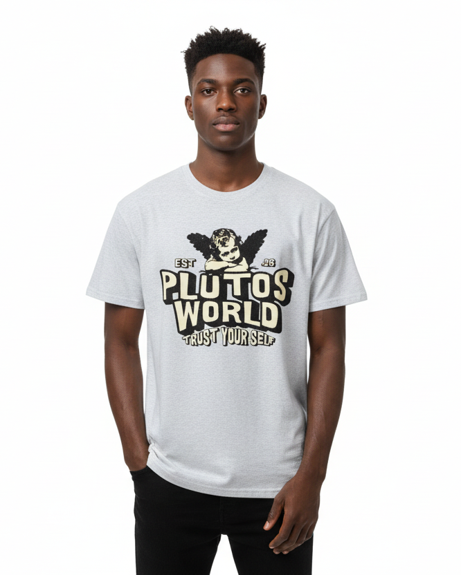Plutos Angel World Cotton Tee-Shirt