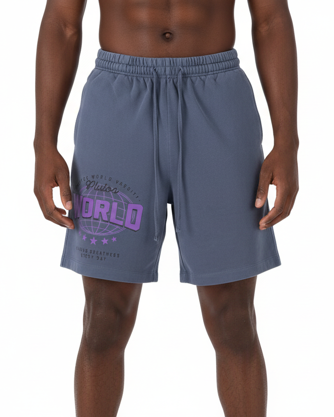 Plutos World Varsty Vintage Cotton Shorts