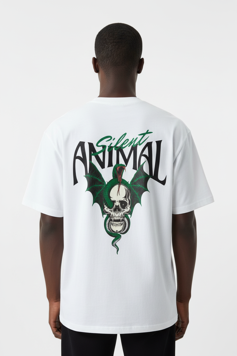 PLUTOSWORLD Silent Animal Cotton Tee-Shirt
