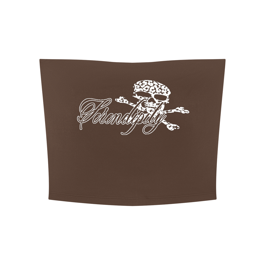 Serendipity Skull Cropped Tube Top