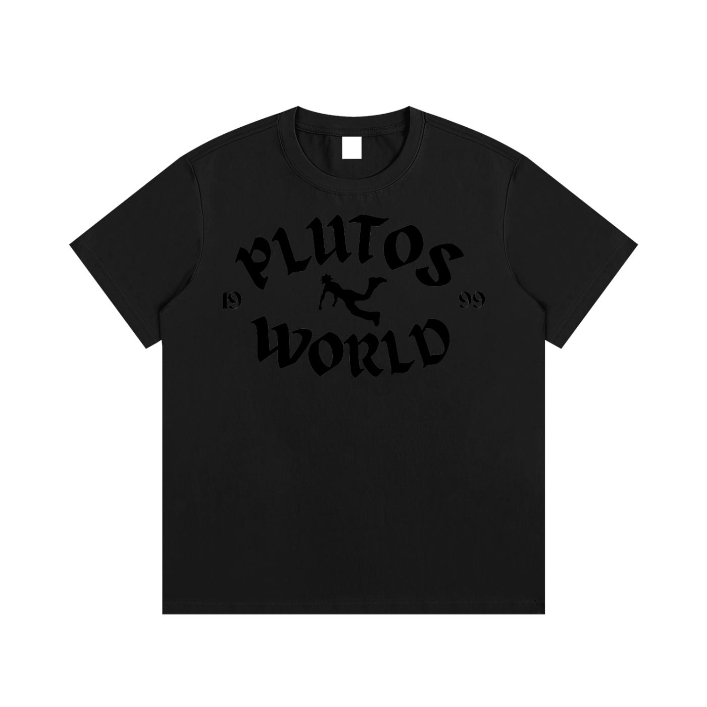 Plutos World Black 1999 Logo Tee-Shirt