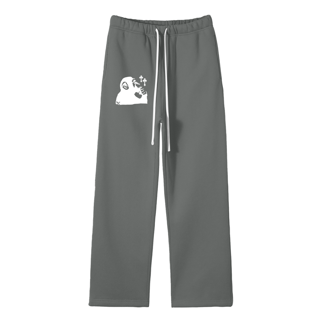 Plutos World Monk Straight Leg Sweat Pants