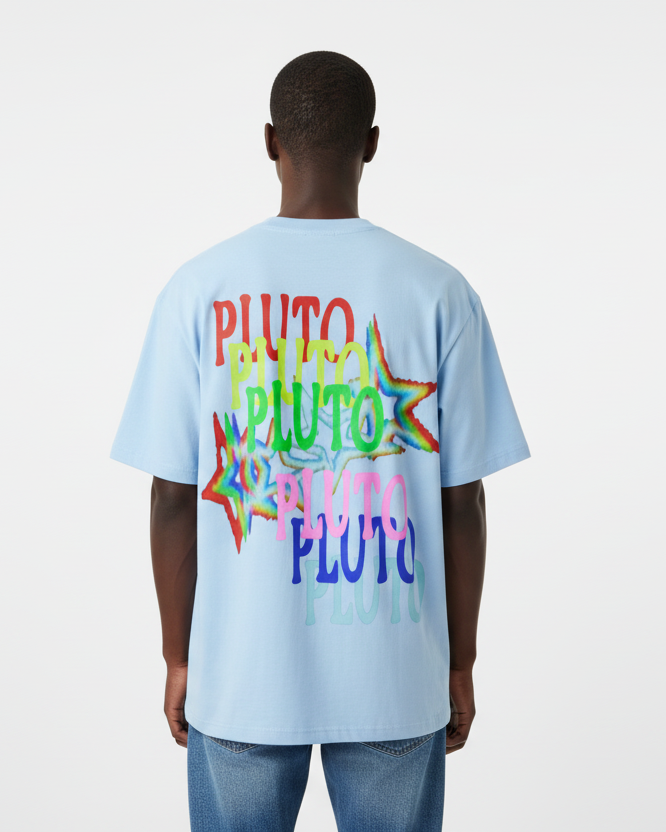 Pluto Rainbow Star Cotton Tee-Shirt
