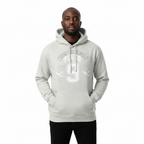 Pluto Nostalgia White Oversize Fleeced Hoodie