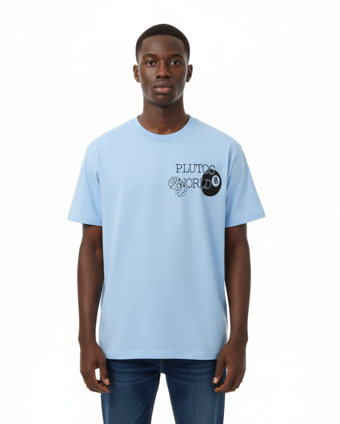 PLUTOSWORLD 8Ball Cotton Tee-Shirt