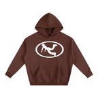 Pluto W Oval Logo Oversize Fleeced Hoodie