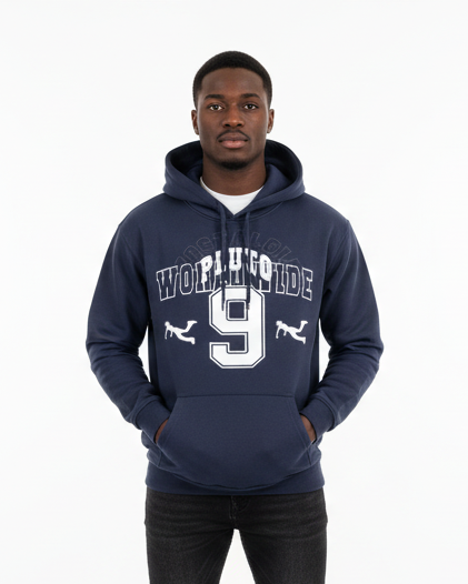 Pluto Nostalgia White Oversize Fleeced Hoodie