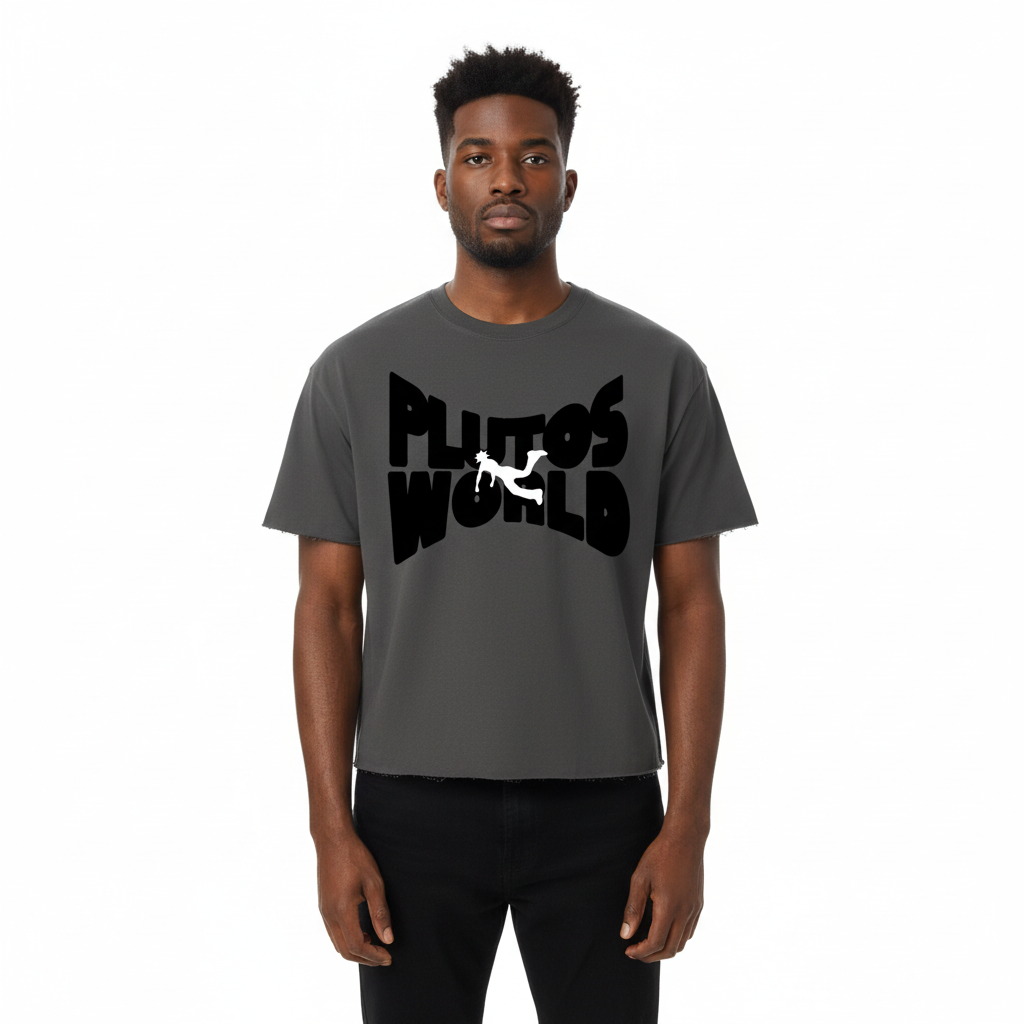 Plutos World Black Bulk Boxy T-Shirt