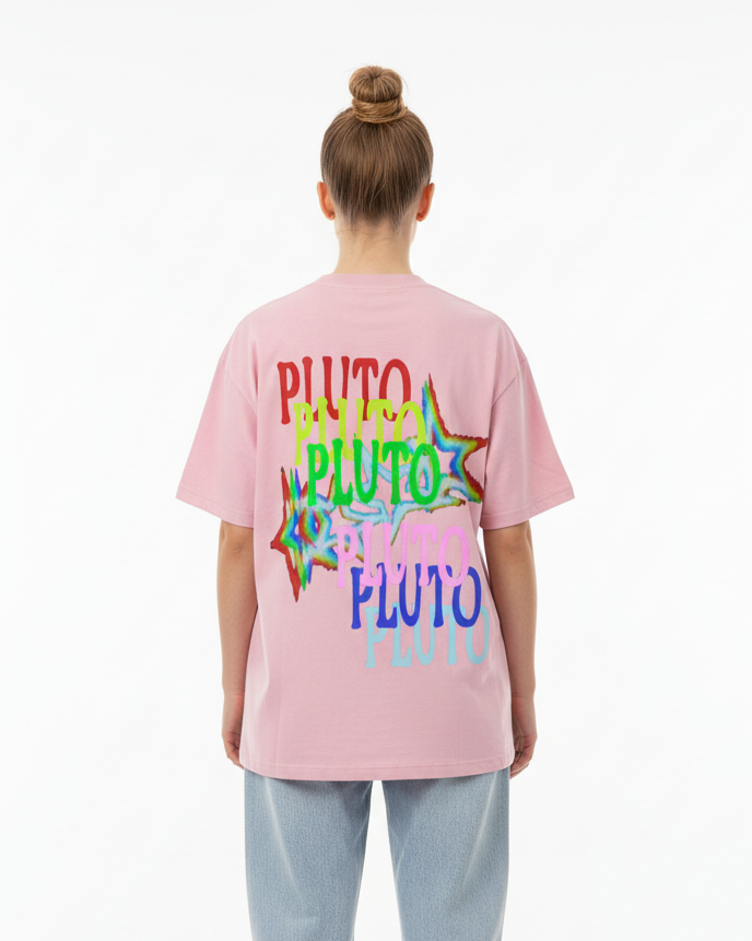 Pluto Rainbow Star Cotton Tee-Shirt