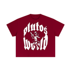 PlutosWorld Angel Cotton Boxy Tee-Shirt