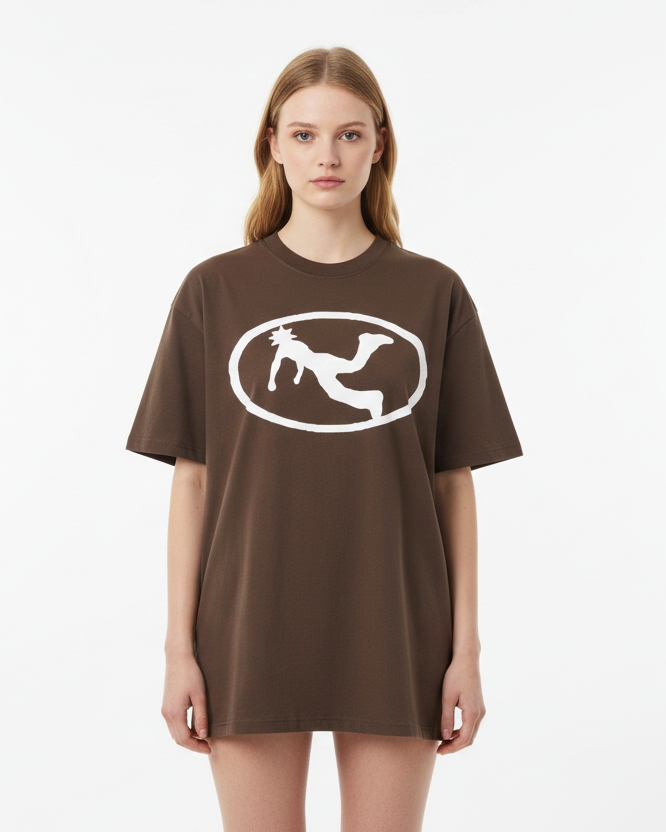 Pluto White Oval Logo Tee-Shirt