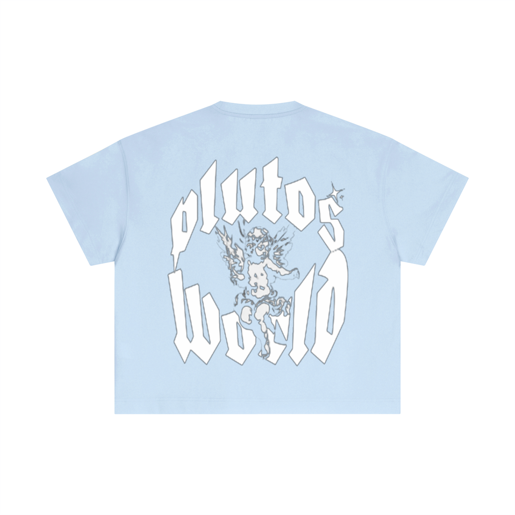 PlutosWorld Angel Cotton Boxy Tee-Shirt