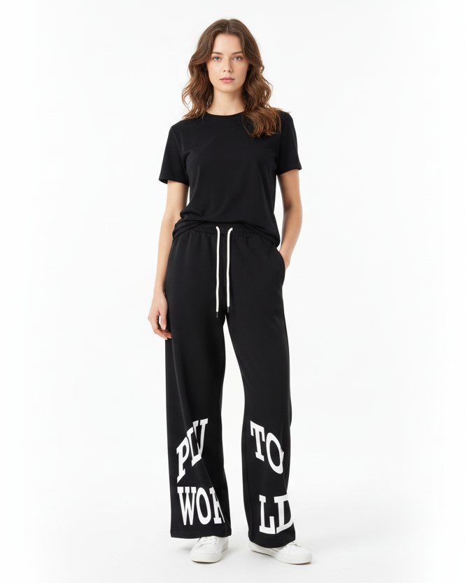 PLU TOS WOR LD Straight-Leg Sweatpants