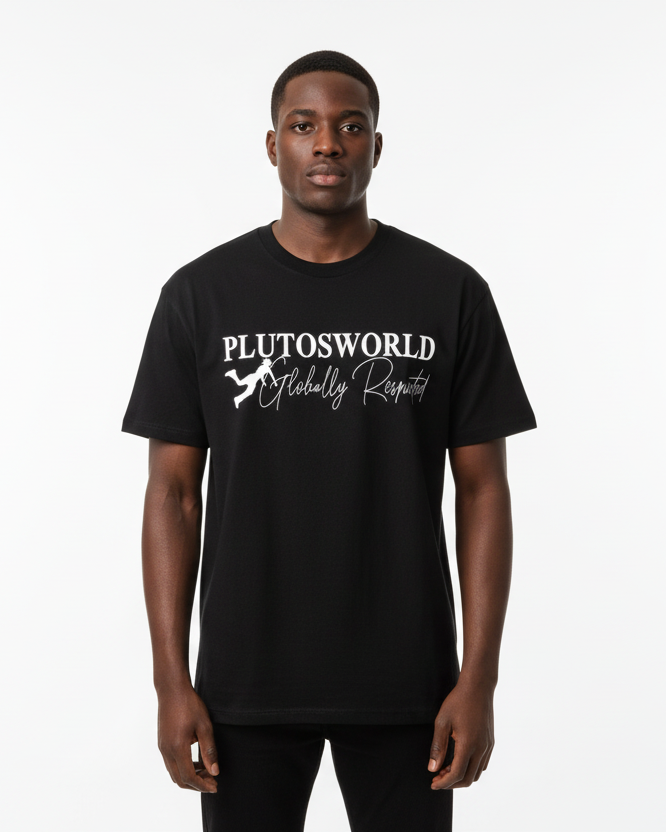 PlutosWorld Globally Respected 9 Cotton Tee-Shirt